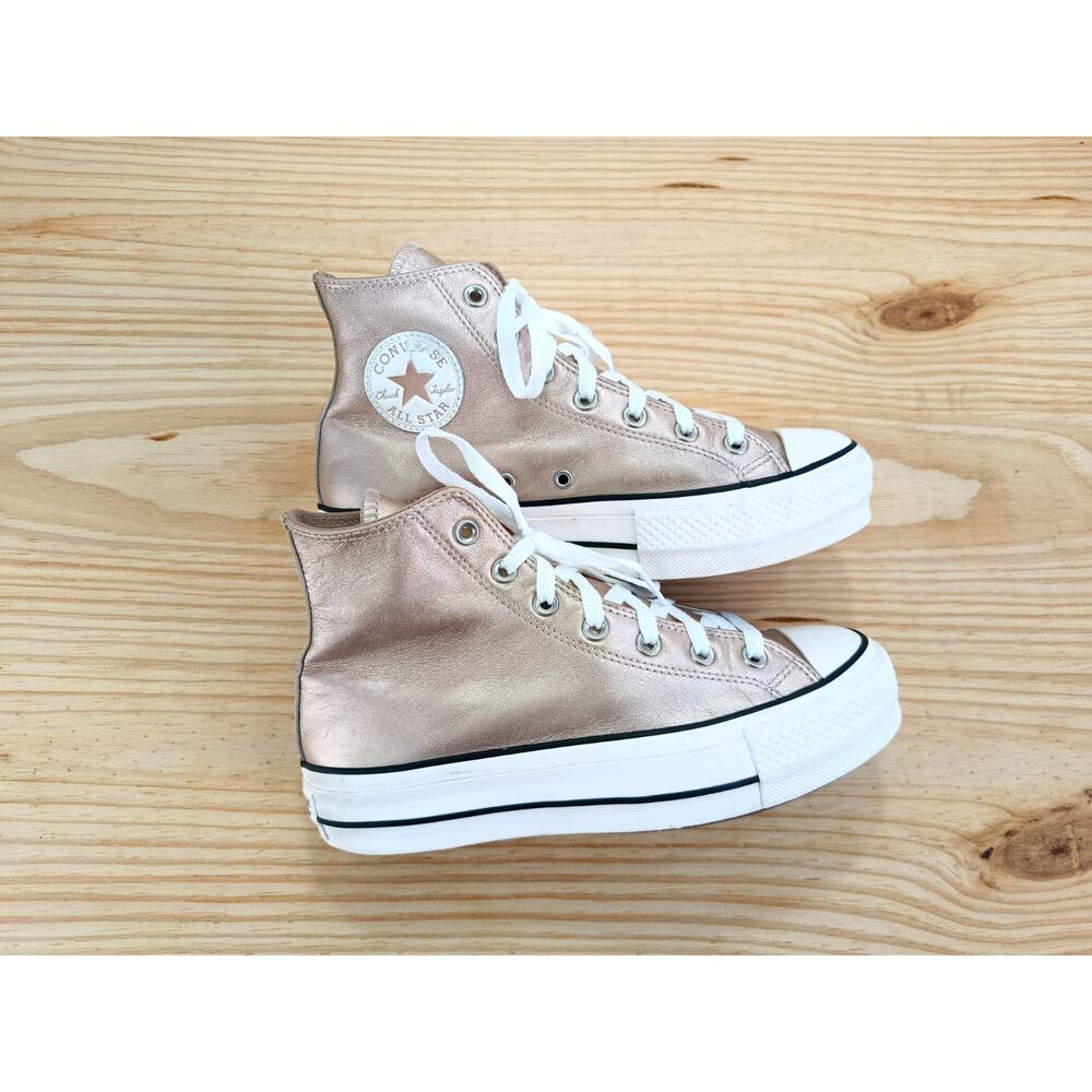 Converse All Star Chuck Taylor Rose Gold/White Women 8 Casual Sneaker - Picture 7 of 11